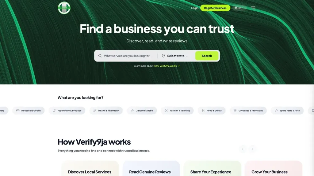 Verify9ja product screenshot